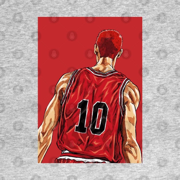 Slam Dunk Hanamichi Sakuragi vector by syanart